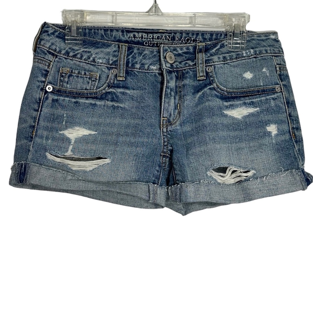 American Eagle ripped jean shorts 2